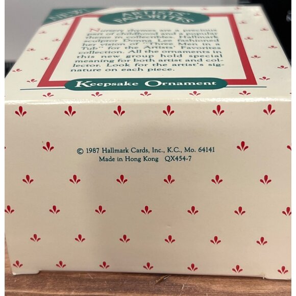 1987 HALLMARK KEEPSAKE ORNAMENT QX454-7 THREE MEN IN A TUB SCULPTED BY DONNA LEE - Picture 3 of 8